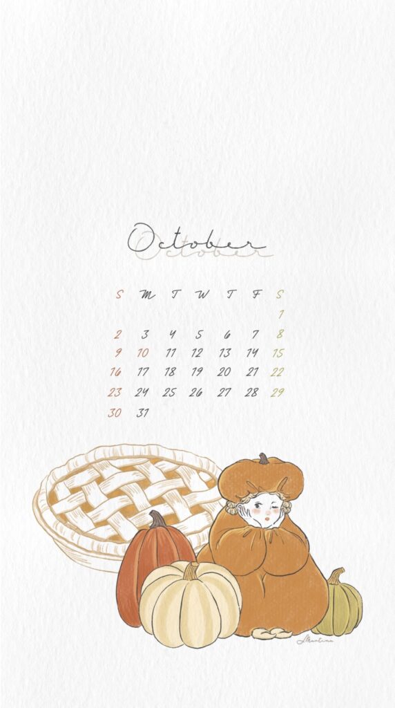 10月カレンダー